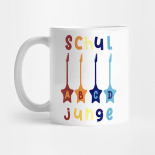 Schuljunge ABCD Rockstar T shirt Mug